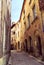 Medieval street in France