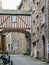 The medieval street in Intramuros, Saint Malo, France