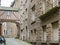 The medieval street in Intramuros, Saint Malo, France