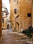 Medieval street in the old town of Sarlat, Dordogne, France