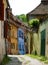 Medieval street in Sighisoara.