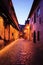 Medieval street St Katarina St. Catherine Passage at dawn