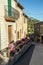 medieval street in Valdemossa, Spain