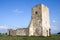 Medieval stumpy tower of Soltszentimre in Hungary