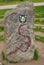 Medieval Swedish rune stone, memorial stone in Sigtuna