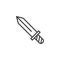 Medieval Sword outline icon