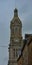 Medieval tall clock tower made out of stone in Avranches, France