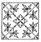 Medieval Tile Pattern is a simple leaves pattern, vintage engraving
