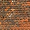 Medieval tiled roof texture.