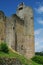 Medieval tower against blue sky