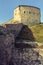 Medieval tower and defence walls of Rasnov citadel, Romania