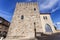 The Medieval Tower of the Dom Pedro Pitoes Street in the city of Porto, Portuga