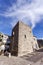 The Medieval Tower of the Dom Pedro Pitoes Street in the city of Porto, Portugal