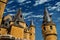 Medieval towers from the Alcazar of Segovia