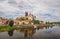 Medieval town panorama of Meissen, eastern Germany