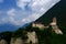 Medieval Tyrol Castle standing on the hill in Tirolo, Italy