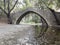 Medieval venetian stone arch bridge located in Troodos mountains, Cyprus