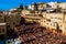 Medieval view to Leather factory, Tanneries in Fez, Morocco, Africa