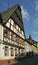 Medieval village Bacharach. Traditional frameworks Fachwerk ho