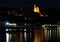 The medieval village of Cervo (San Bartolomeo al Mare) Imperia-Italy by night.