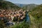 Medieval village of Dolceacqua, city and river landscape, old houses during daytime, Italy