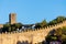 Medieval wall of the castle of Obidos, Portugal