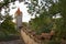 Medieval Wall and Tower Rothenburg Germany