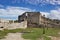 Medieval walls of fortress in Berat, Albania