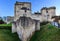 Medieval walls of Loches, France