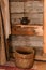 Medieval washstand in a peasant hut