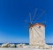 Medieval windmill in Mandraki port, Rhodes
