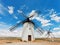 Medieval windmills in Campo de Criptana, Castilla La Mancha, Spain