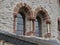 Medieval windows with brick lining