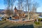 Medieval wooden church in Debno, Poland