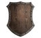 Medieval wooden shield isolated 3d illustration