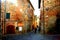 Medioeval street in tuscany, massa marittima,italy