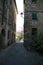 Medioeval street in tuscany, massa marittima italy