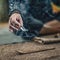 Meditating Practice with Incense Sticks and Quartz Crystal Chakra Wand