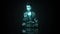 Meditation Buddha video animation glow