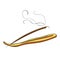 Meditation burning stick for incense. vector illustration