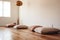 meditation cushions placed in a minimalist room