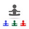 Meditation icon. Elements of Chinese culture multi colored icons. Premium quality graphic design icon. Simple icon for websites, w
