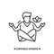 Meditation icon. Male person siting in lotus position, Simple vector pictogram.