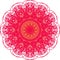 Meditation on the mandala. Pattern design. Buddhist symbol.