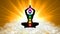 Meditation People Achieve Enlightenment, Activation Of Chakra and Aura In The Body