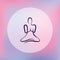 Meditation relaxation harmony colorful pink background