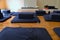 Meditation Room Set up Cushions and Pillows Preparation of Meditating Class Buddhism