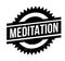 Meditation rubber stamp