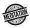 Meditation rubber stamp