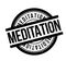 Meditation rubber stamp